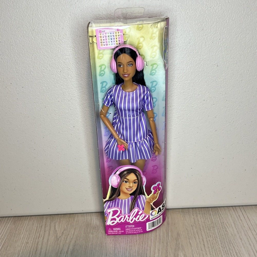 Autistic Barbie Fashionistas Doll #245 with Autism Accessories